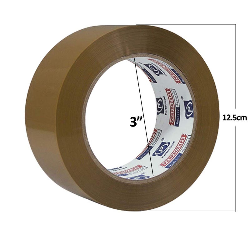 P PERFECTAPE PERFECTAPE Heavy Duty Brown Packing Tape 6 Rolls, Total 600 Meters, 2.7 mil, 1.88 in x 100m, Ultra Strong, Refills for Moving, Packaging and Shipping(Not Paper Tape) - Image 5